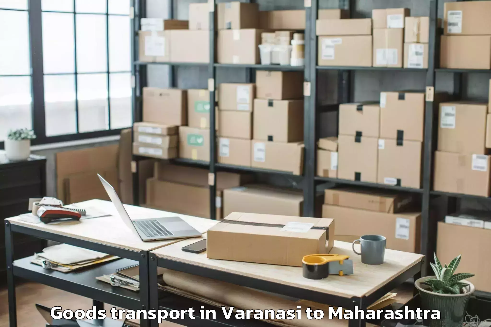 Book Varanasi to Dy Patil Vidyapeeth Pune Goods Transport